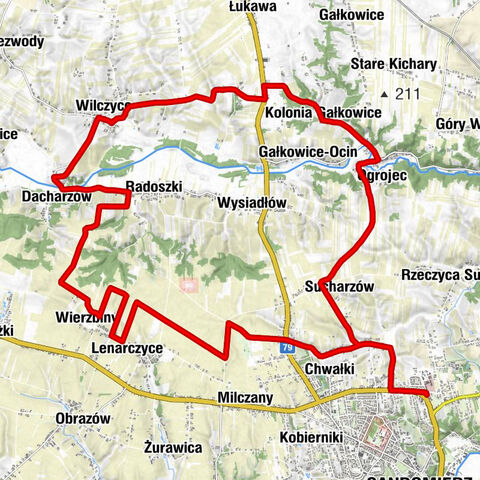 Sandomierz - Kruków - Kościół pw. Najświętszego Serca Pana Jezusa - Kościół pw. Świętej Katarzyny Dziewicy i Męczennicy
