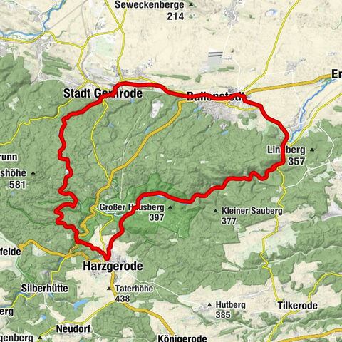 Harzgerode - Kleiner Brettenberg - Düsterberg