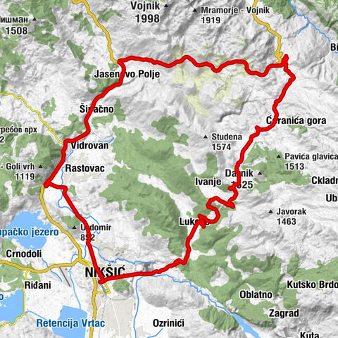 Nikšić - Lukovo - Gvozd
