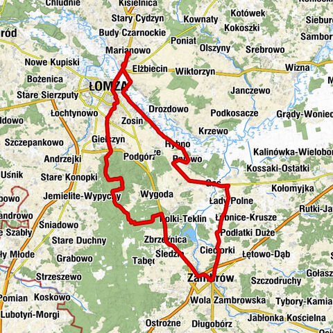 Marianowo - Oberža pod czarnym baranem - Kościół pw. Matki Bożej Bolesnej - Kaplica pw. Matki Bożej Nieustającej Pomocy