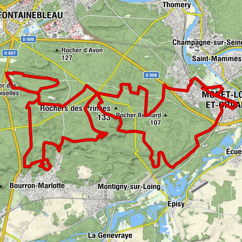 Moret-sur-Loing - Veneux-les-Sablons - Moret-Loing-et-Orvanne - Église Notre-Dame-de-la-Nativité - Mont Merle