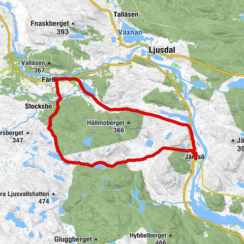 Järvsö - Myrängen rastplats - Storsved