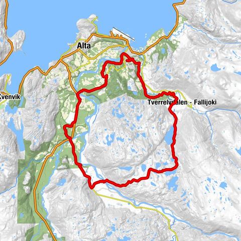 Kaiskuru - Pelkiouta - Mannsverk - Lottabakken