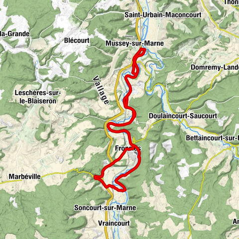 Vignory - Église Saint-Étienne - Église Saint-Hilaire - Vouécourt