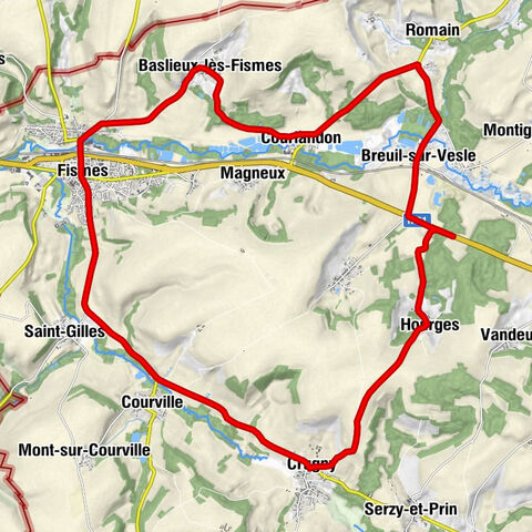 Hourges - Église Saint-Ruffin et Saint-Valère - Église Notre-Dame - Breuil-sur-Vesle