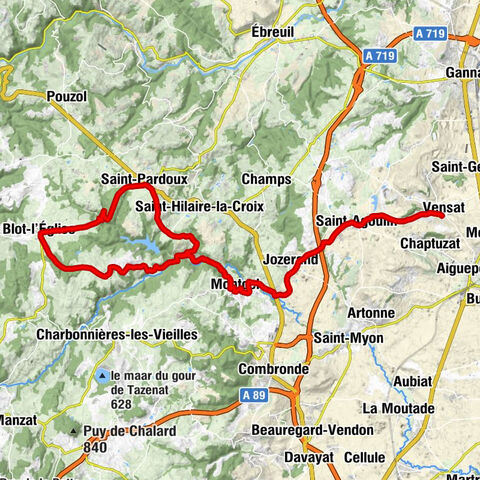 Vensat - Église Saint-Priest - Chapelle Sainte-Agathe - Église Sainte-Anne