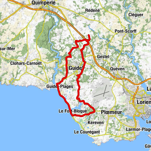 Kerdalhue - La Croix Blanche - Kerlaren - Guidel