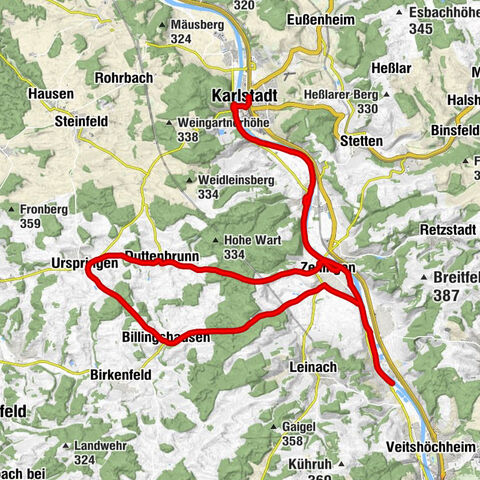 Karlstadt (Main) - Spiegelrain - Stat.1 - Maria-Hilf-Kapelle