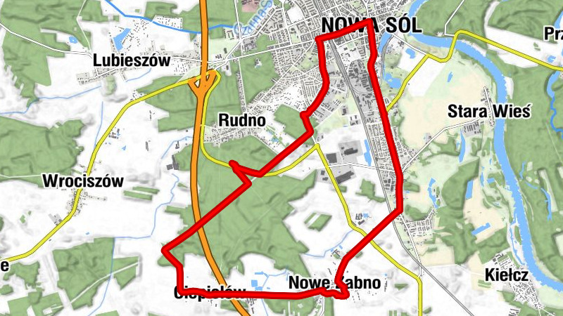 Nowe Żabno - Stare Żabno - Nowa Sól - Zatorze
