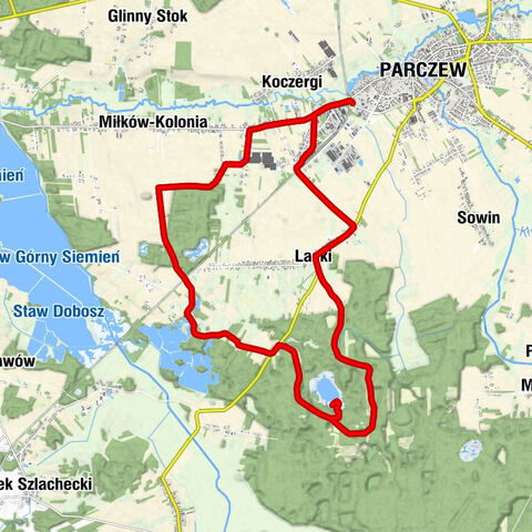 Parczew - Laski - Pohulanka - Brudno