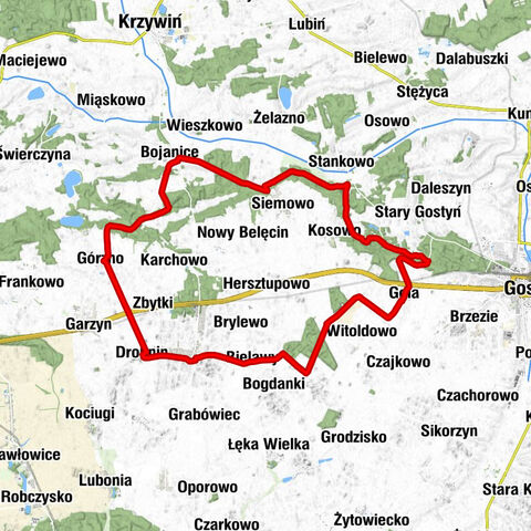 Gola - Bojanice - Górzno - Drobnin