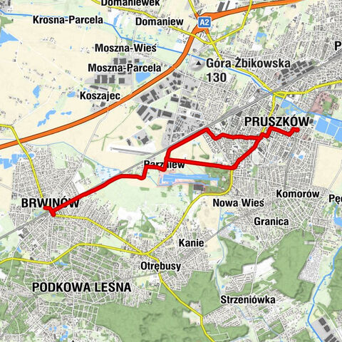 Wyględówek - Pruszków - Osiedle Staszica cz. B - Brwinów