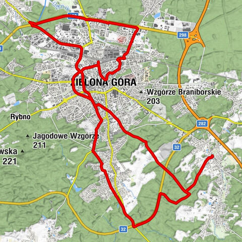 Kościół pw. Św. Mikołaja - Zielona Góra - Kościół pw. Najświętszego Zbawiciela - Kościół pw. Matki Bożej Nieustającej Pomocy