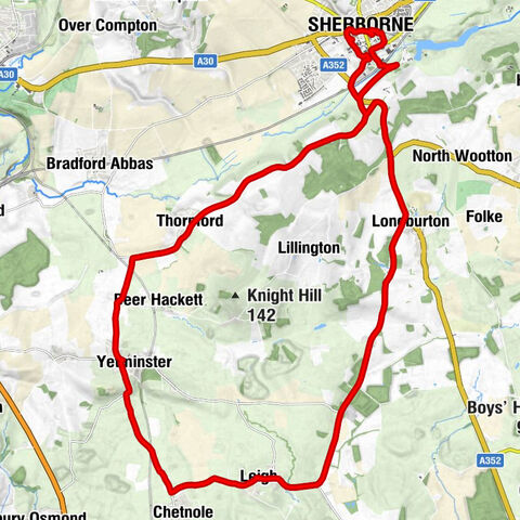 Sherborne - Thornford - Yetminster - Chetnole