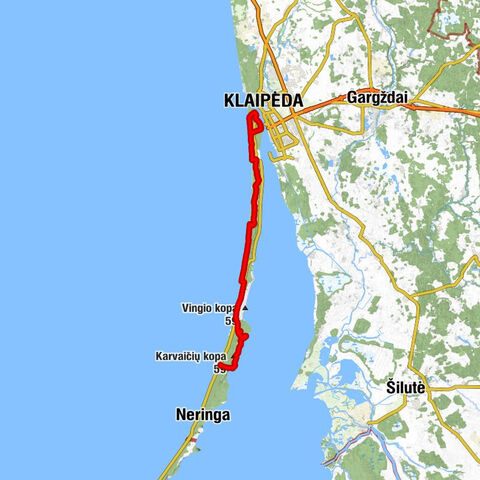Preila - Pajūrio pica - Klaipėda - Pervalka