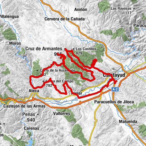 Calatayud - Maño Maño - Armantes - Cruz de Armantes