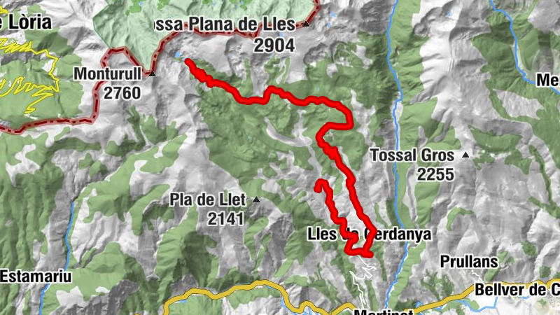 Sant Martí - Ca l'Abel - Sant Pere de Lles - Refugi del Cap del Rec