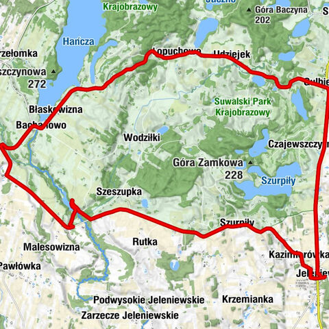 Pod Jelonkiem - Jeleniewo - Kazimierówka - Kościół pw. Najświętszego Serca Pana Jezusa