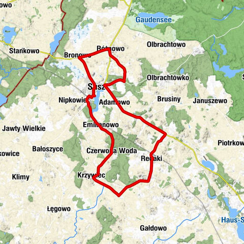 Susz - Emilianowo - Czerwona Woda