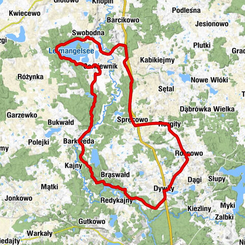 Różnowo - Rozgity - Spręcowo - Kościół pw. Świętej Katarzyny