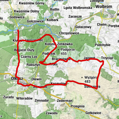 Klucze-Osada - Kościół pw. Świętego Jana Chrzciciela - Kaplica klasztorna - Kaplica pw. Najświętszej Maryi Panny Królowej Polski