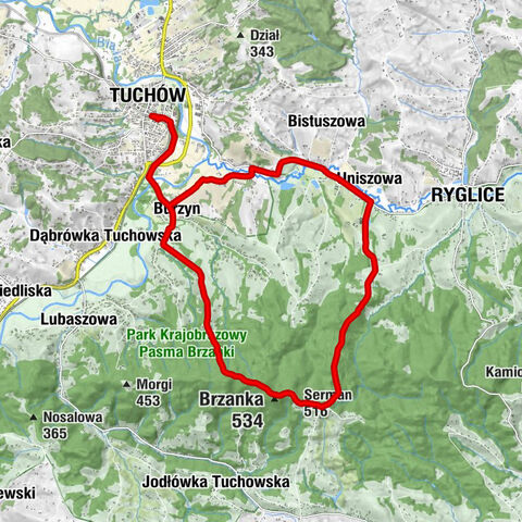 Tuchów - Brzanka - Serman