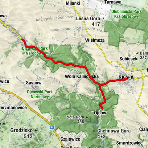Skała - Kościół pw. Świętego Mikołaja - Zapiecek Ojcowski - Kaplica „Na Wodzie” Świętego Józefa Robotnika w Ojcowie