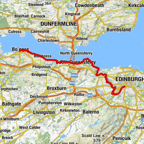 Bo'ness - Blackness Church - Corstorphine Hill - Edinburgh