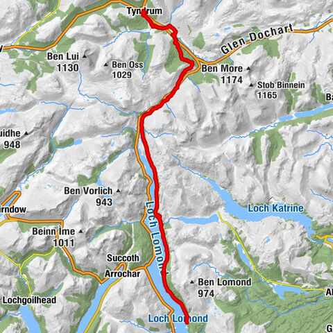 Rowardennan - Inversnaid - Doune Byre - Tyndrum