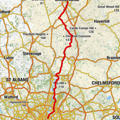 Cambridge - St James Stanstead Abbots - St Peter, Roydon - London