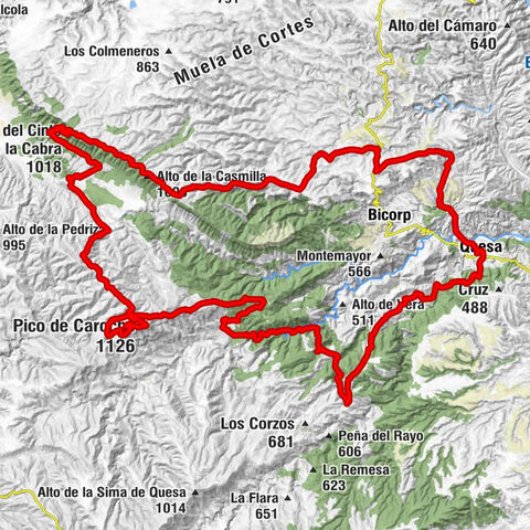 Quesa - Pico de Caroche - Alto del Cinto de la Cabra - Alto de la Casmilla