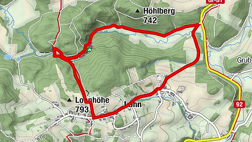 Lohnbachfallweg kurze Variante