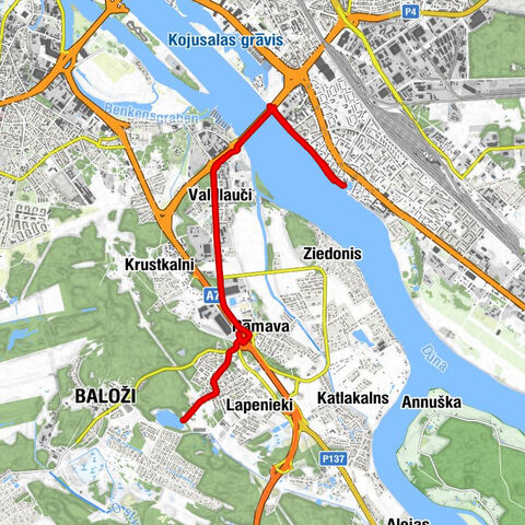 Vecrīga - Rīga - Mielastu centrs - Valdlauči