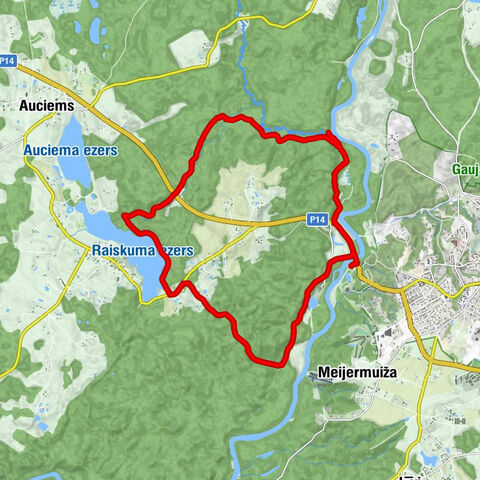 Raiskuma pagasts - Sarkanās klintis - Rūcamavots