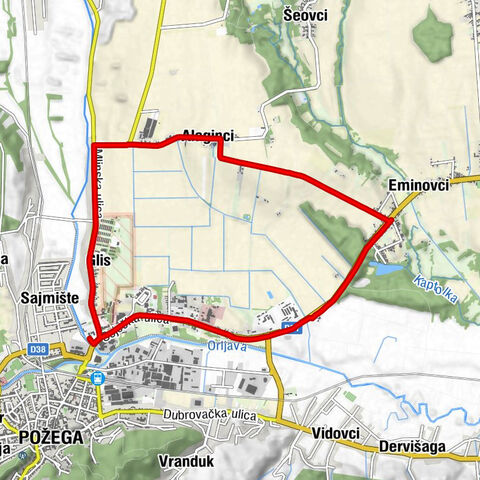 Požega - Glis - Alaginci - Eminovci