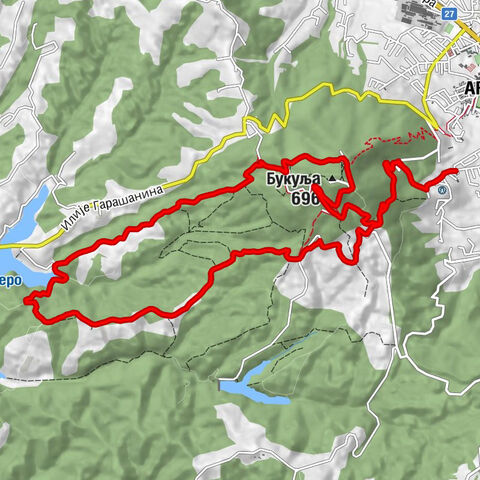 Аранђеловац - Buklja - Планинарско склониште „Букуља“ - Горски цар