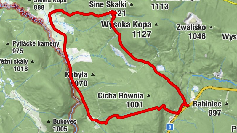 Szklarska Poręba - Chatka Górzystów - Stacja Turystyczna Orle - Jakuszyce