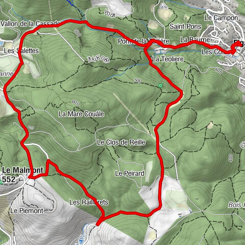 Wanderung Römische Straße – Der Arbousiers-Pfad Runde von Figanières, Provence-Alpes-Côte d'Azur/Frankreich