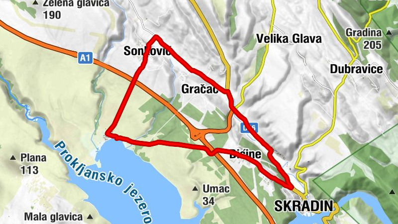 Kleine leichte Runde über Skradin