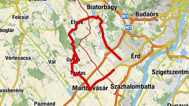 Pusztazámor körül