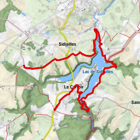 Dérivation par le lac de Sidiailles
