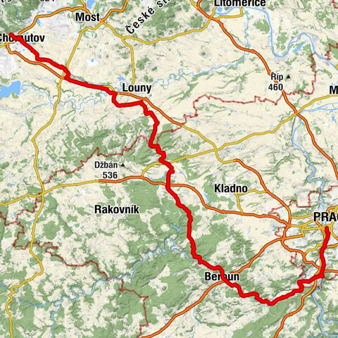 Von Komotau nach Prag