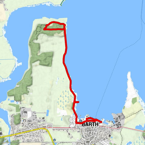 Vom Hotel Speicher Barth zu Hinterste Berge (Barth, Mecklenburg-Vorpommern/Deutschland)