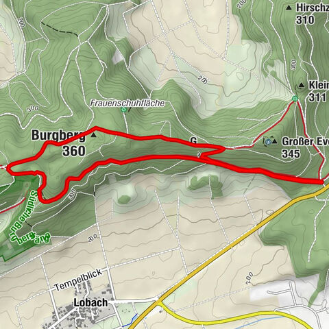 Lebensraumroute - Der Burgberg große Runde (LRR 2)