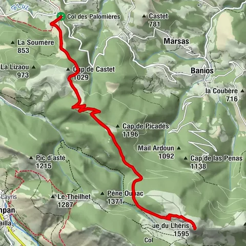 Le Casque du Lheris par le Col des Palomières