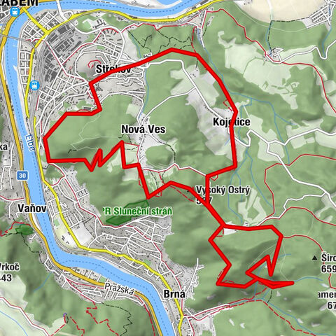 Ostrý und Výří skály (Tschechien - Ústí nad Labem)