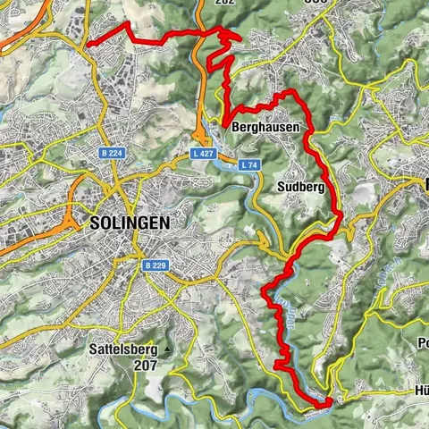 Bergischer Weg - Etappe 4: Solingen-Gräfrath - Solingen-Burg