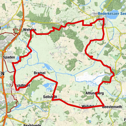 De Geest - Radrundweg durch das Geestland