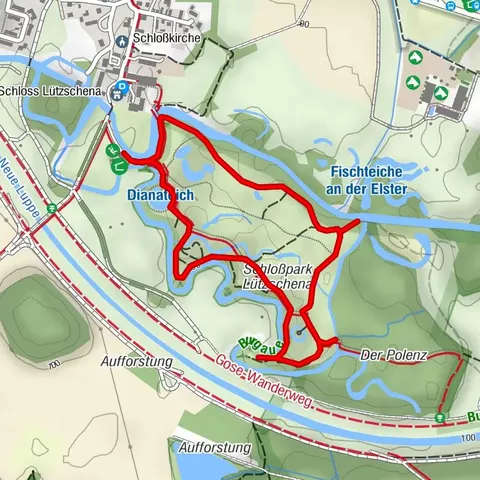 Auwald-Erlebnispfad - Schlosspark Lützschena