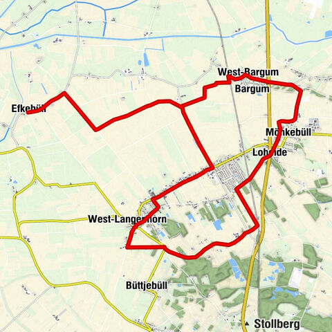 Route an der Geestkante
